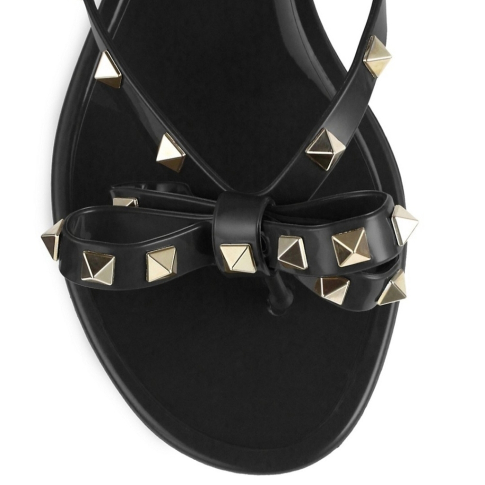 Valentino Garavani Rockstud Rubber PVC Sandals - Picture 4 of 16